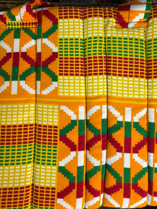 Ubunifu Kitenge Laptop Bag – 14-Inch Padded African Print Laptop Sleeve for Creative Professionals