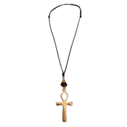 Necklace with a Ankh pendant on a white background