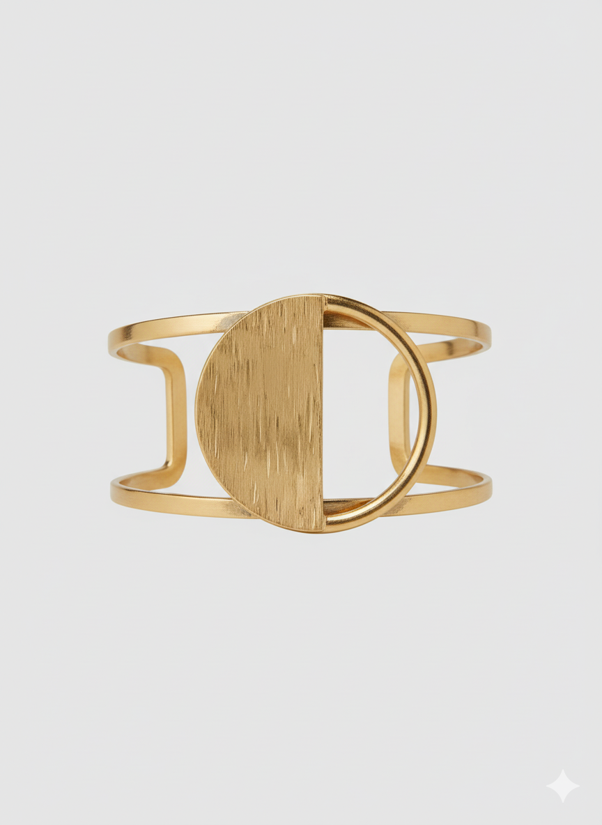 Mwezi Cuff – Handmade Brass Cuff