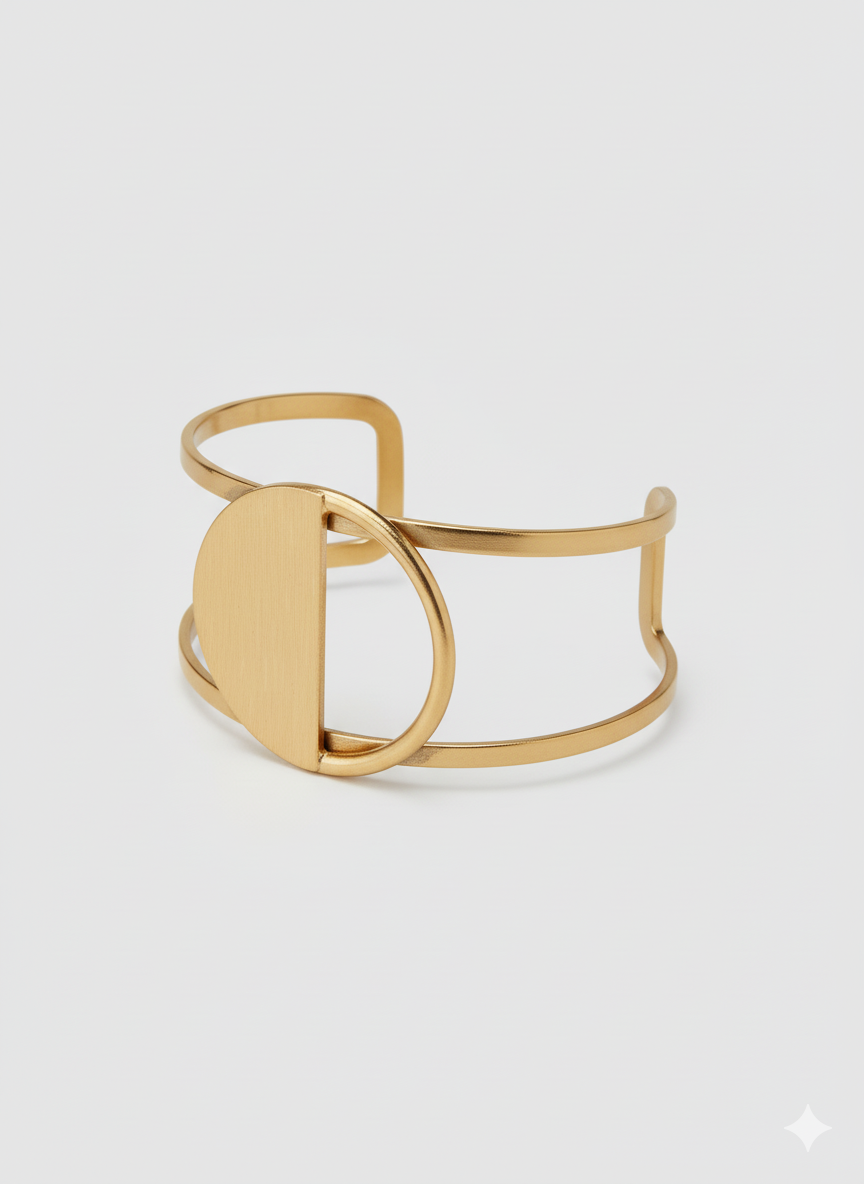 Mwezi Cuff – Handmade Brass Cuff
