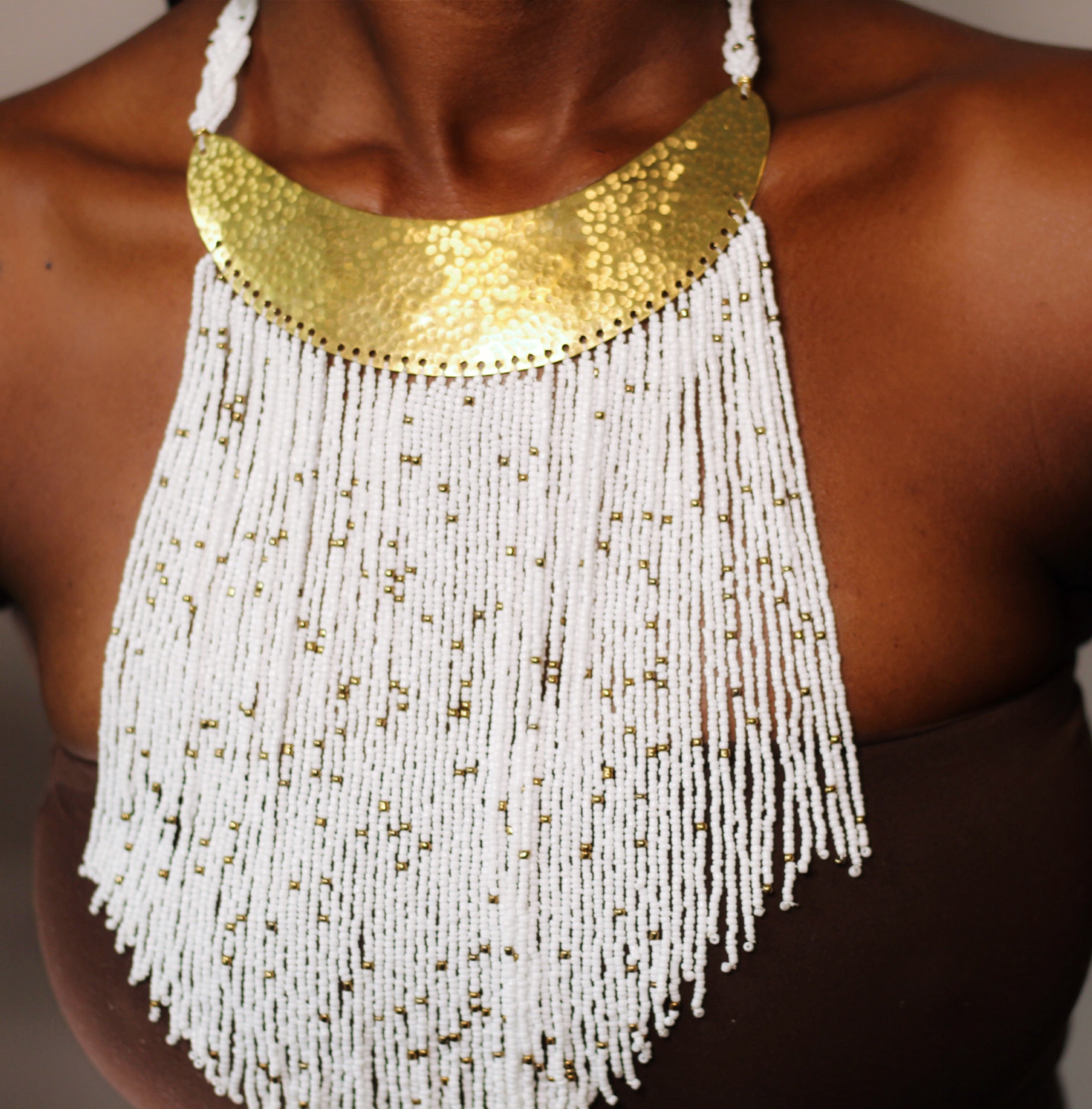 Short Maasai African Beaded Necklace