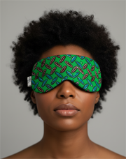 Padded Ankara Eye Mask – Soft, Comfortable & Light-Blocking Sleep Mask