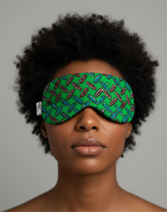 Padded Ankara Eye Mask – Soft, Comfortable & Light-Blocking Sleep Mask