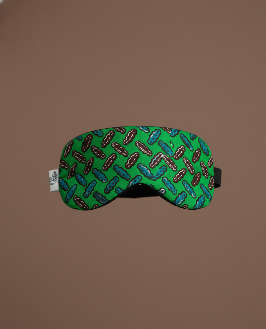Padded Ankara Eye Mask – Soft, Comfortable & Light-Blocking Sleep Mask