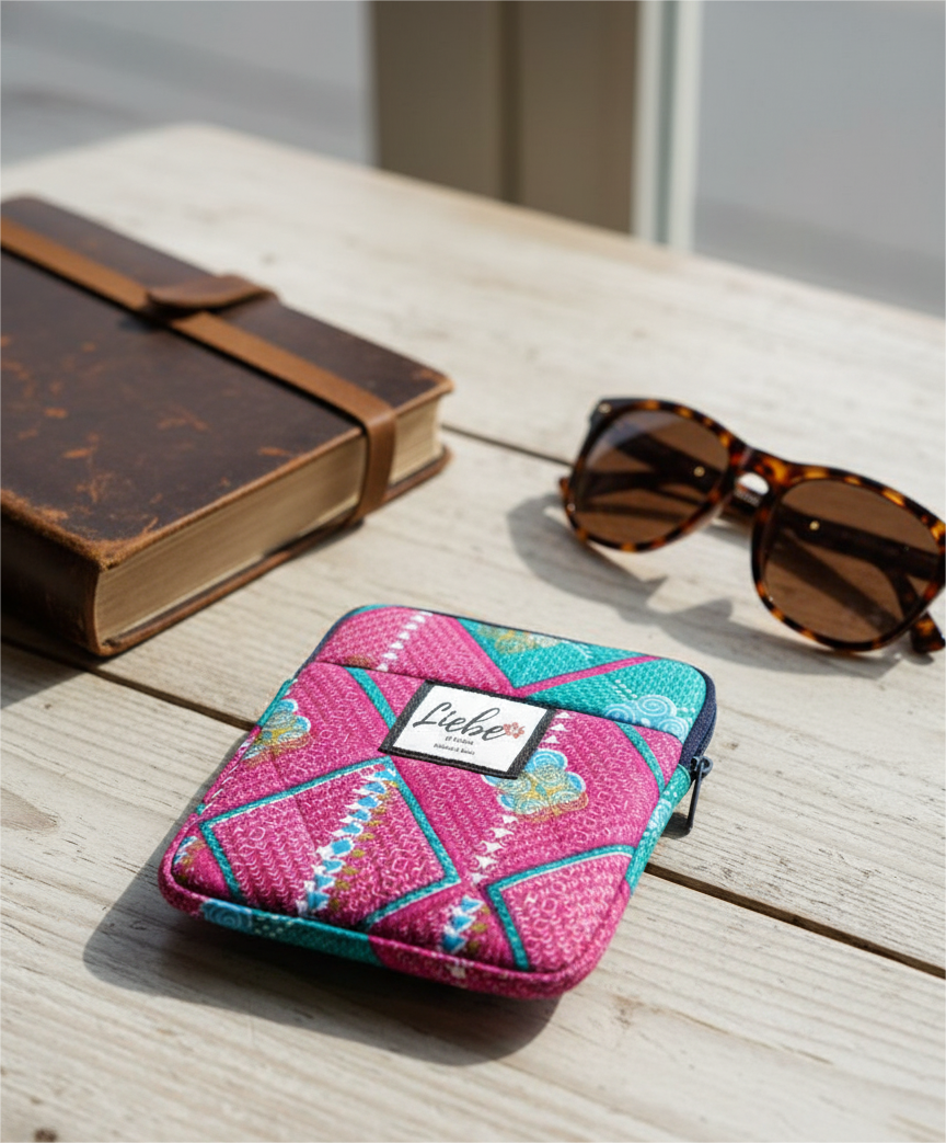 Padded Ankara Passport Holder