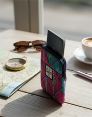 Padded Ankara Passport Holder