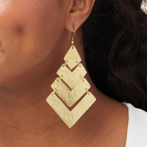 amina earrings gold tone made in kenya