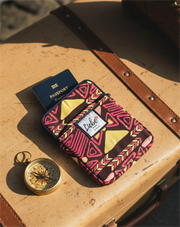 Padded Ankara Passport Holder