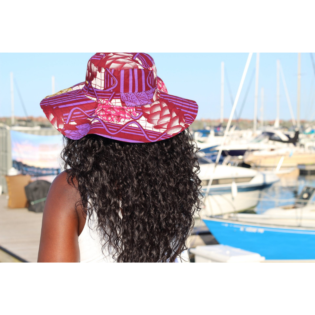 SUNSETTA™ Love Garden Wide-Brim Sun Hats by KENDI AMANI - KENDI AMANI