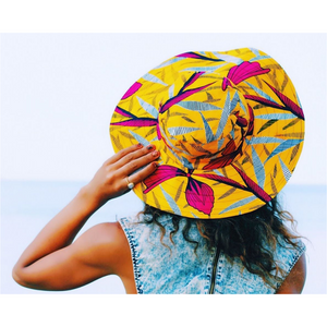 SUNSETTA™ Paradise Palms Wide-Brim Sun Hats by KENDI AMANI - KENDI AMANI
